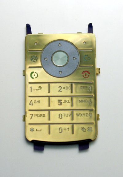 Клавиатура Motorola K1 английский алфавит (цвет: золото) [оригинал china] - Motorola - Клавиатуры