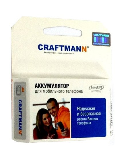 Аккумулятор Nokia N81 (P/N: BP-6MT) 1100mAh Craftmann - Nokia - Аккумуляторы для сотовых телефонов и КПК